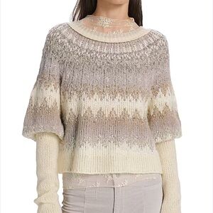 Free People Women’s Home for the Holiday Sweater Size L